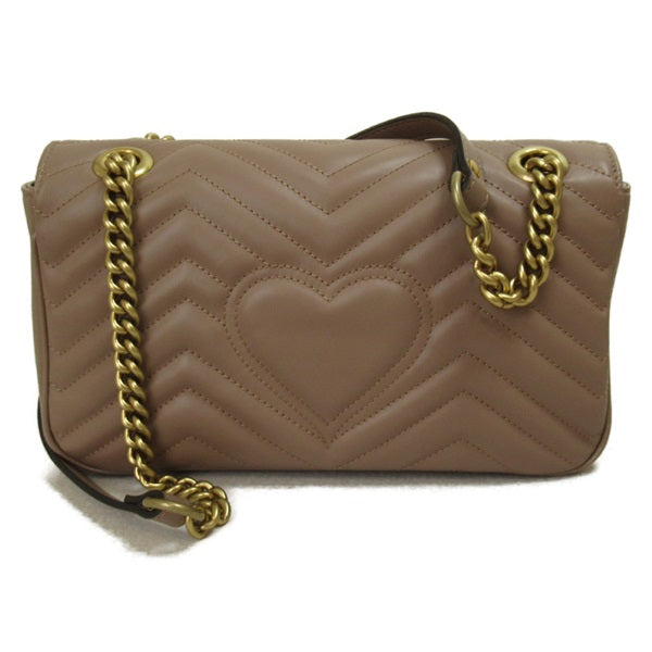 Small Leather GG Marmont Shoulder Bag 443497