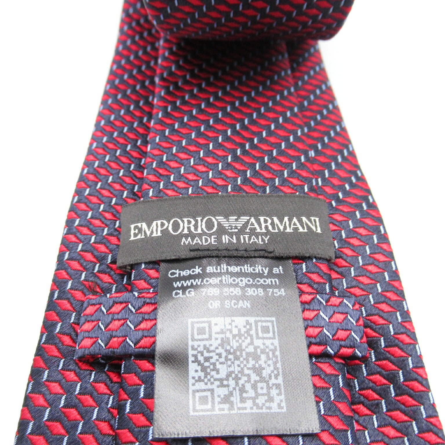 Emporio Armani Silk Tie Red