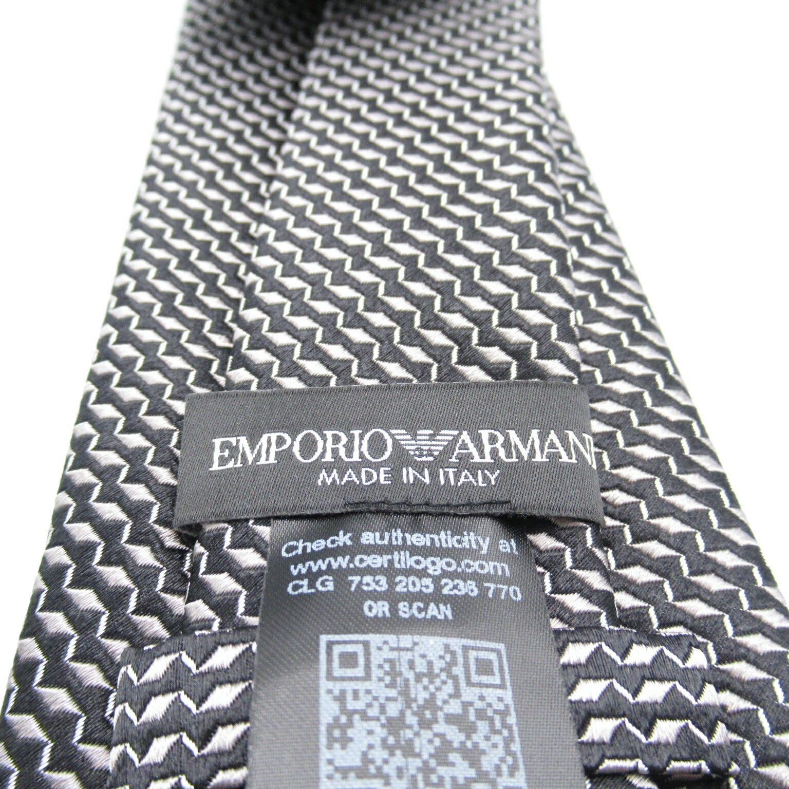 Emporio Armani Silk Tie Gray