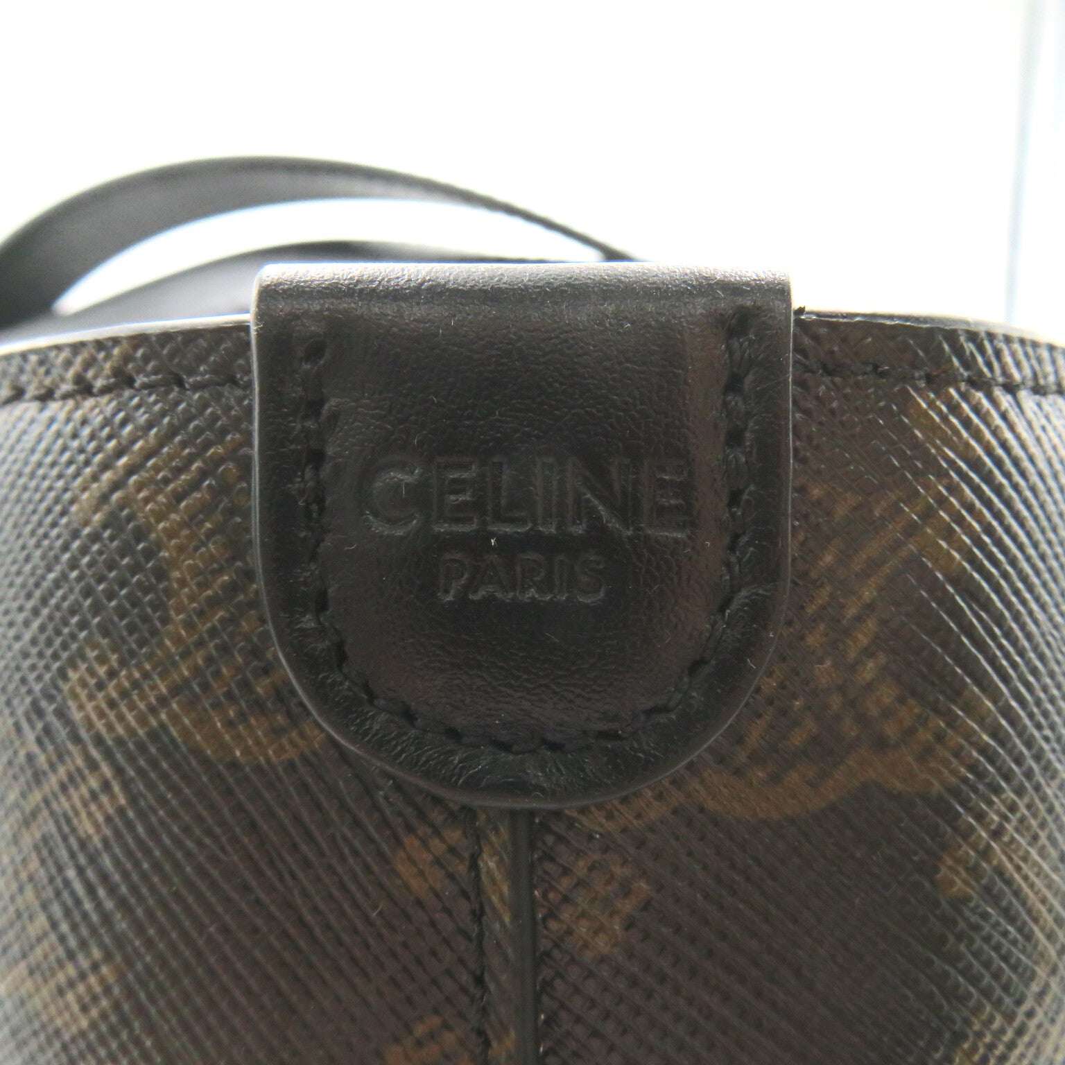 Celine Triomphe Canvas Vertical Cabas Canvas Tote Bag 113742FFZ38SI in Excellent Condition