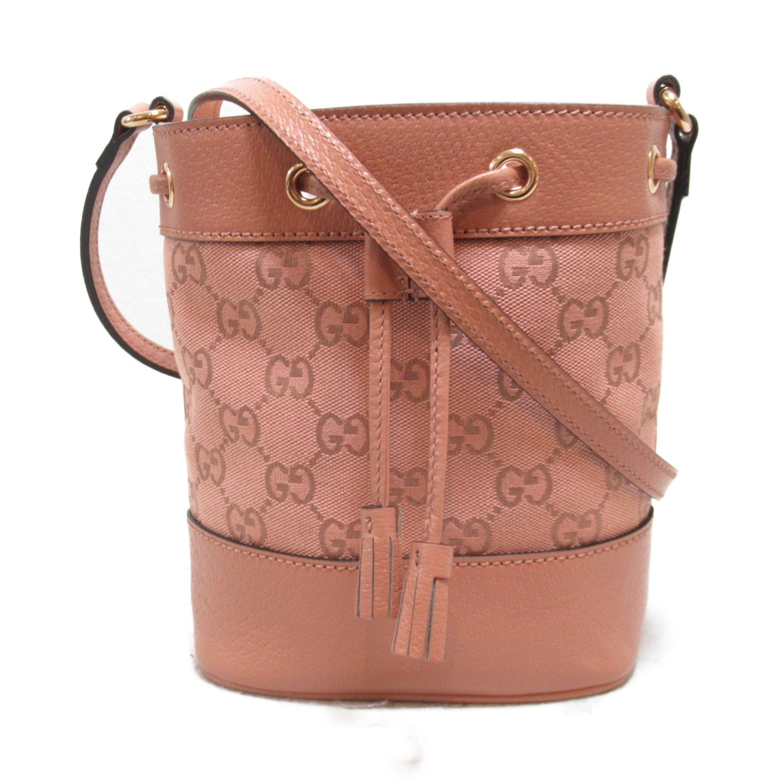 Gucci GG Canvas Shoulder Bag Pink