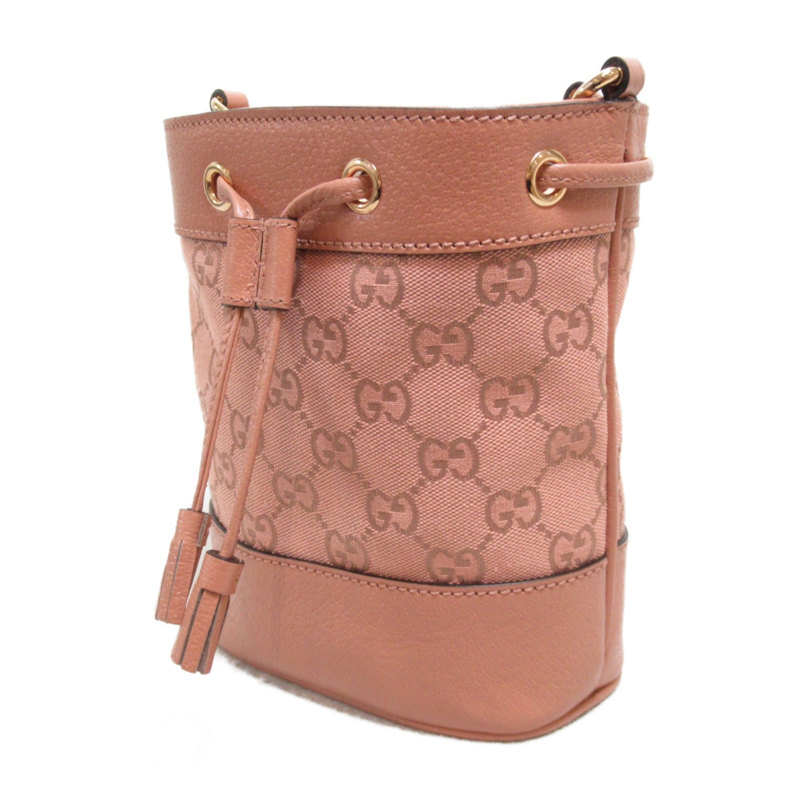 Gucci GG Canvas Shoulder Bag Pink