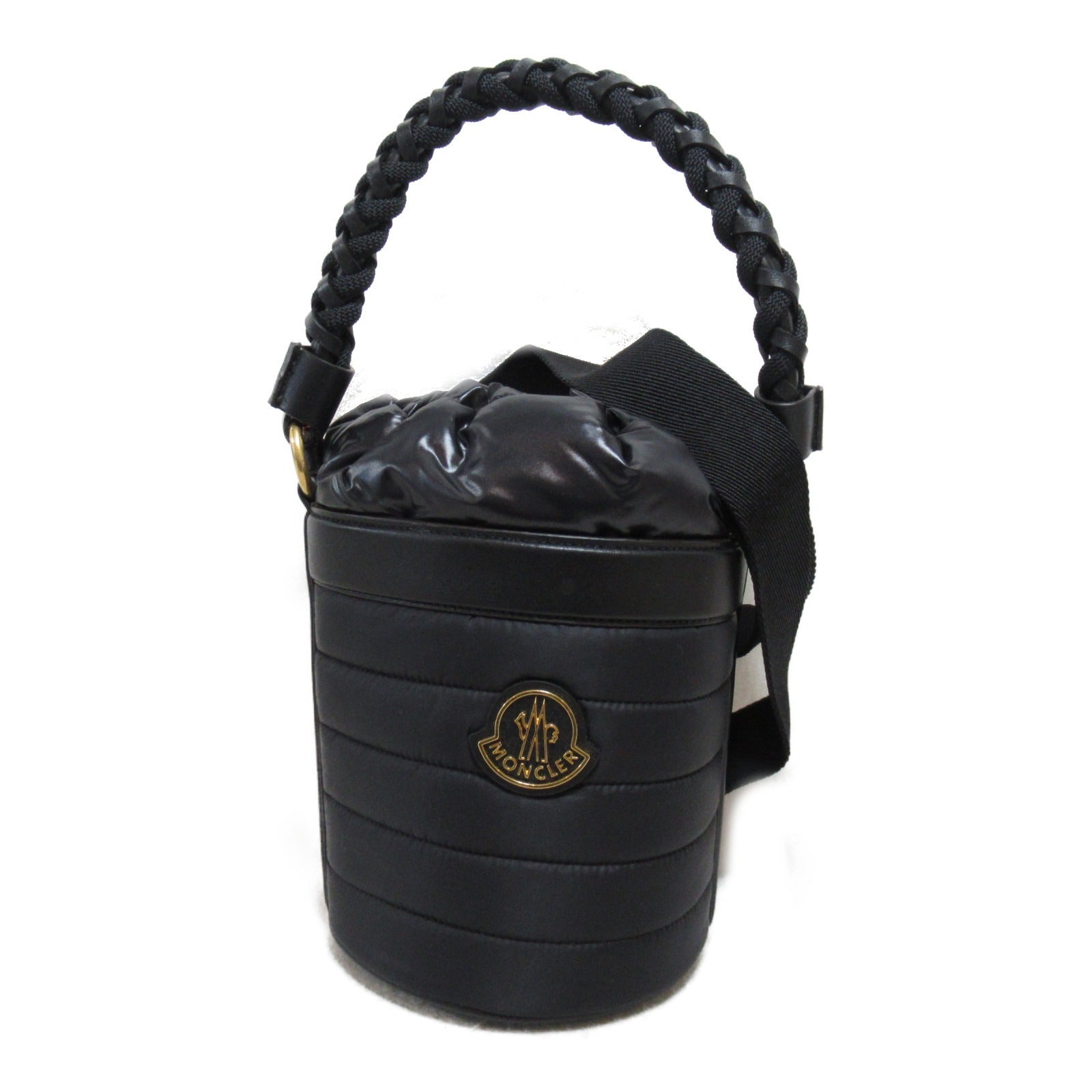 Moncler Leather 2way Shoulder Bag Black