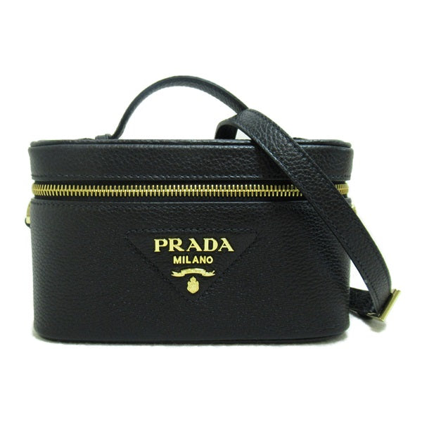 Prada Leather Beauty Case Leather Vanity Bag 1BH202VOOM2DKVF0632 in Excellent condition