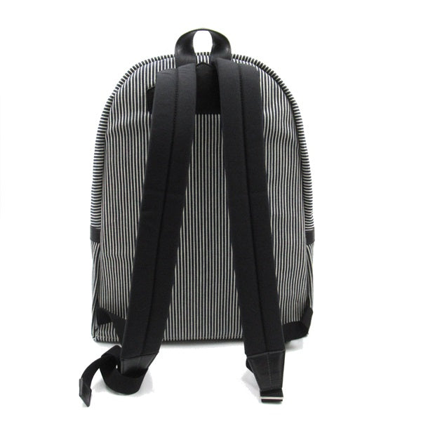 Denim Striped Backpack