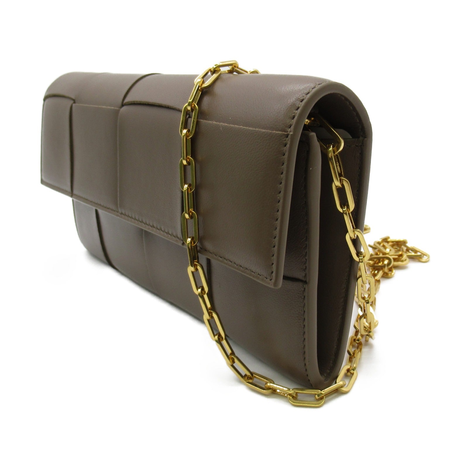 Bottega Veneta Lambskin Chain Wallet Shoulder Bag