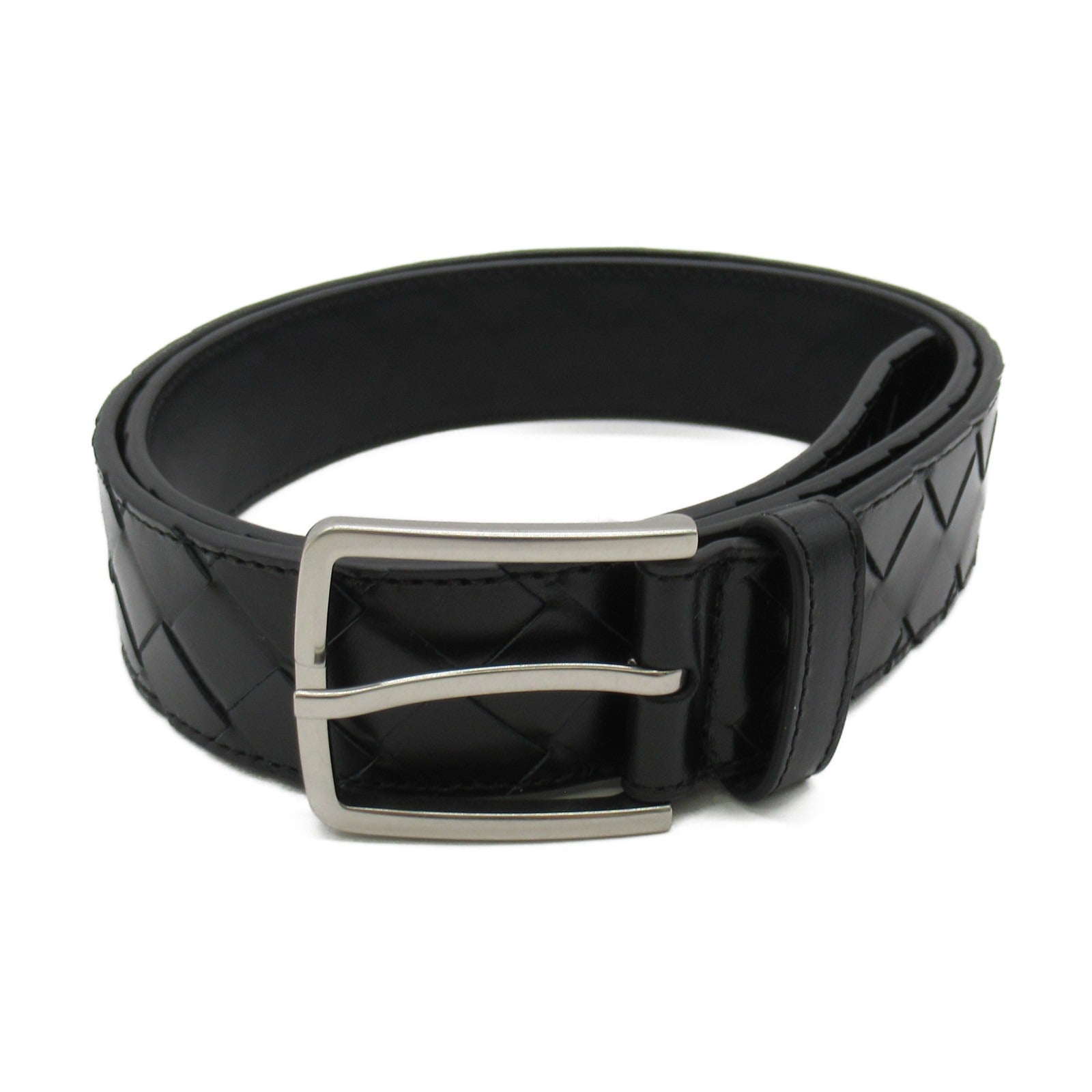 Bottega Veneta Leather Belt Black