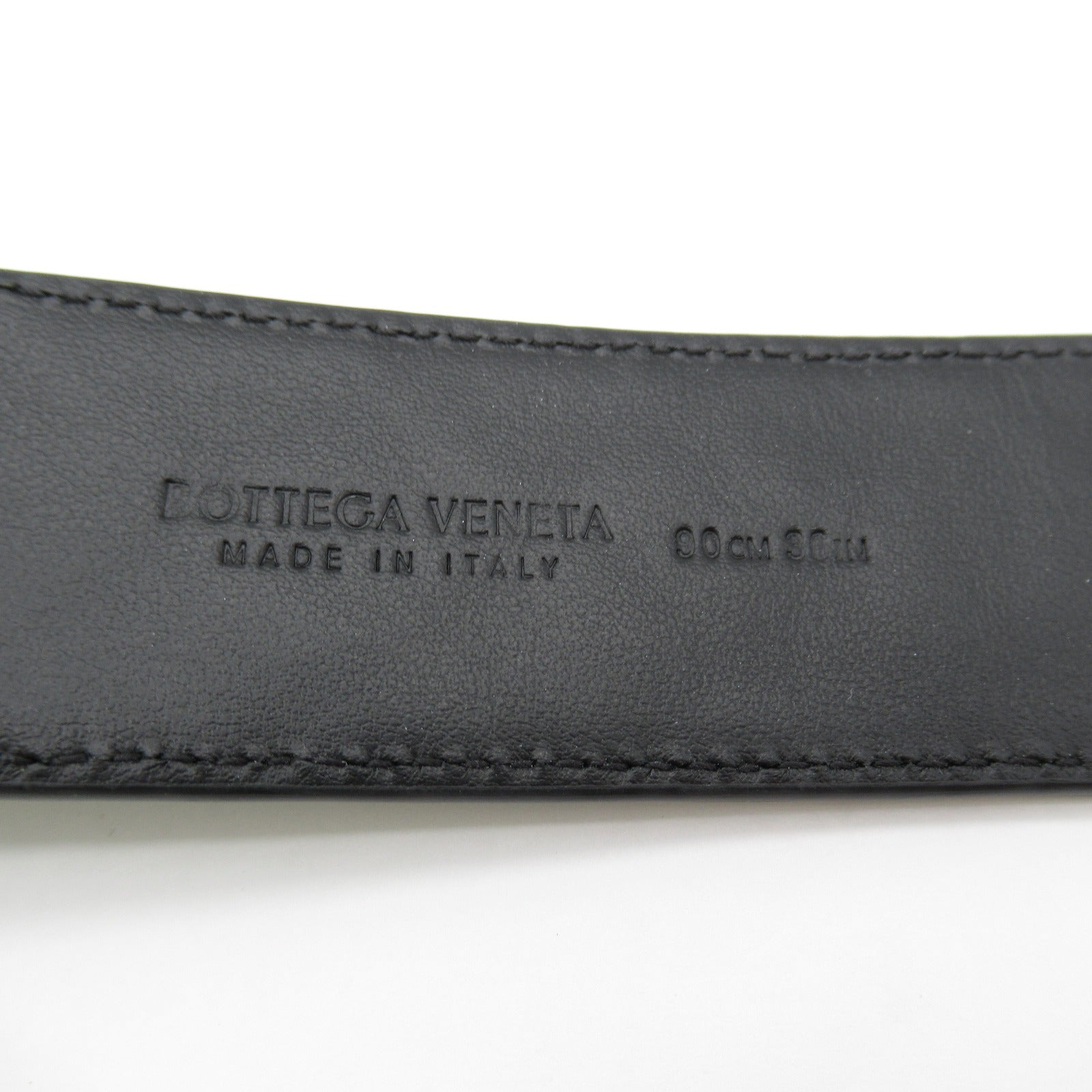 Bottega Veneta Leather Belt Black