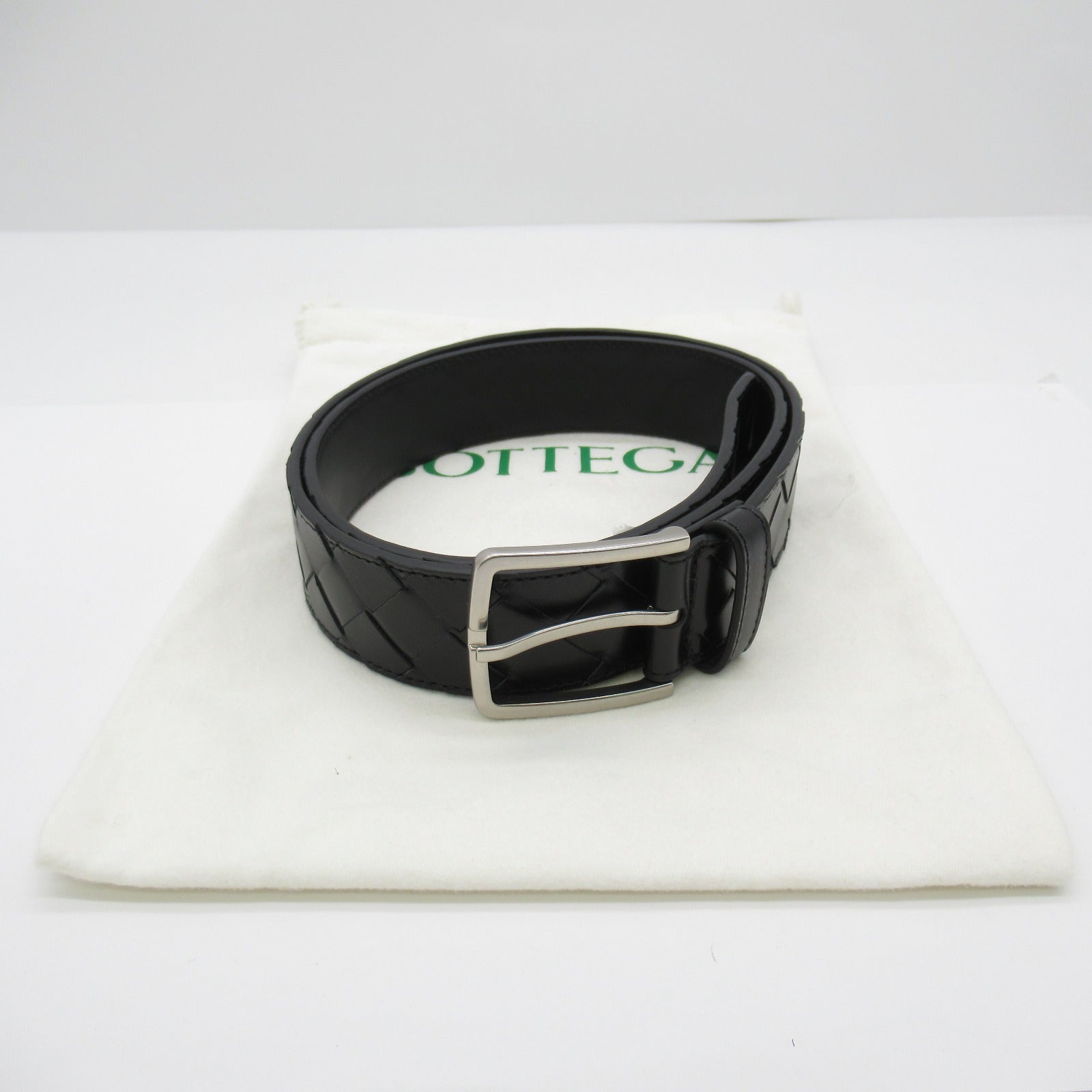 Bottega Veneta Leather Belt Black