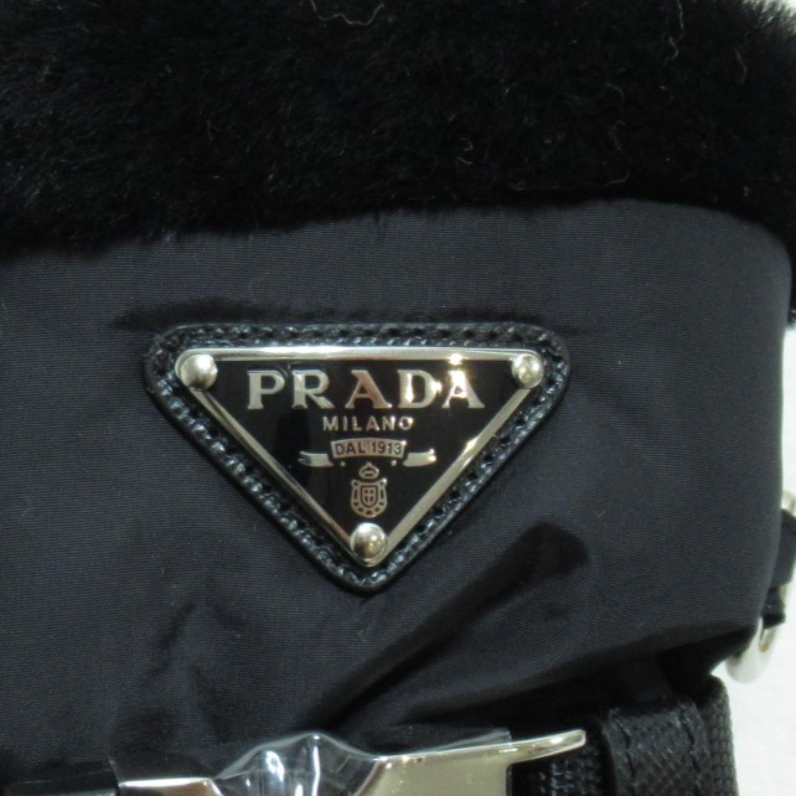 Prada Nylon Gloves Black Unisex