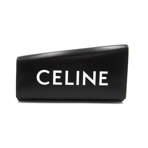 Celine Asymmetric Leather Logo Clutch 110763EPT38NO