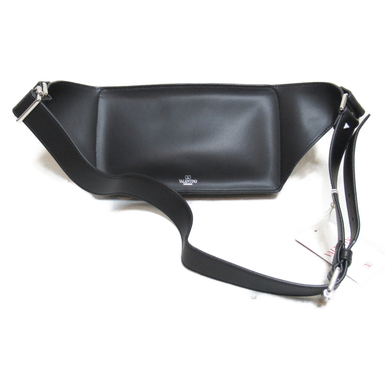 Valentino Leather Waist Bag Black