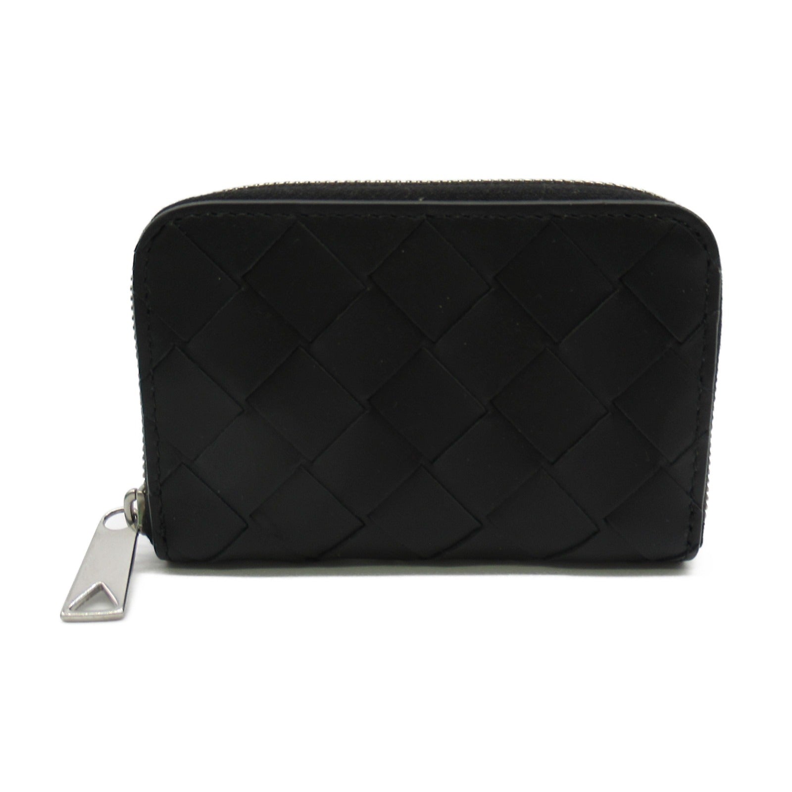 Bottega Veneta Leather Coin Case Black