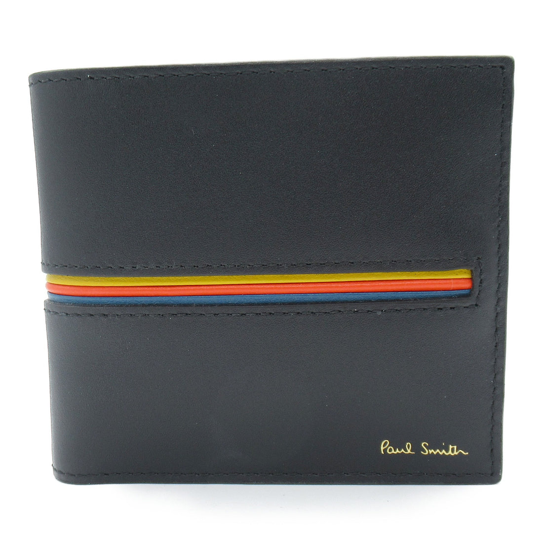 Paul Smith Leather Bifold Wallet Black