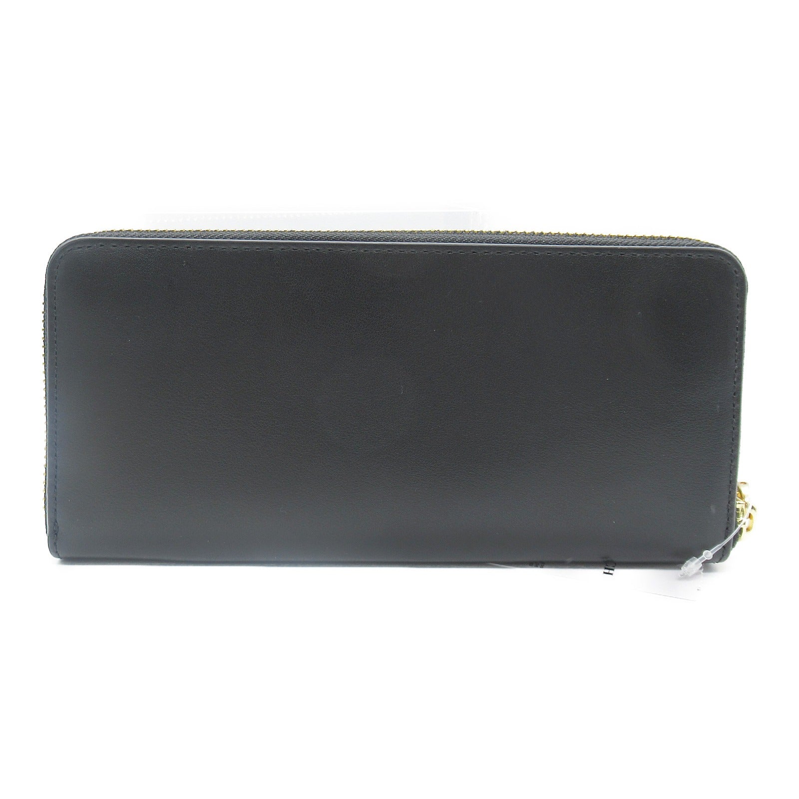 Coach Leather Round Long Wallet 73738GDBLK