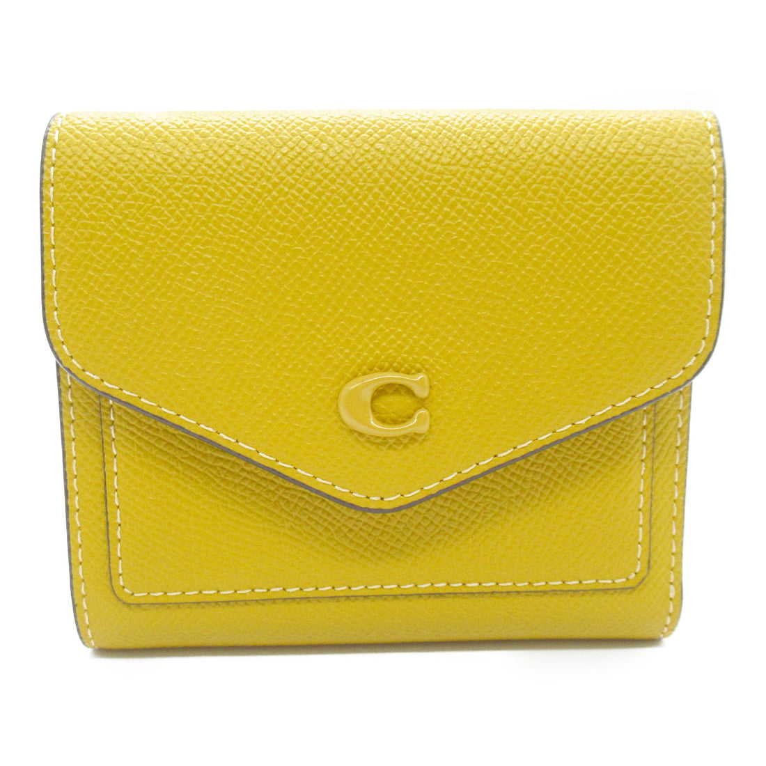 Coach Leather Bifold Wallet Yellow CH808B4EBV