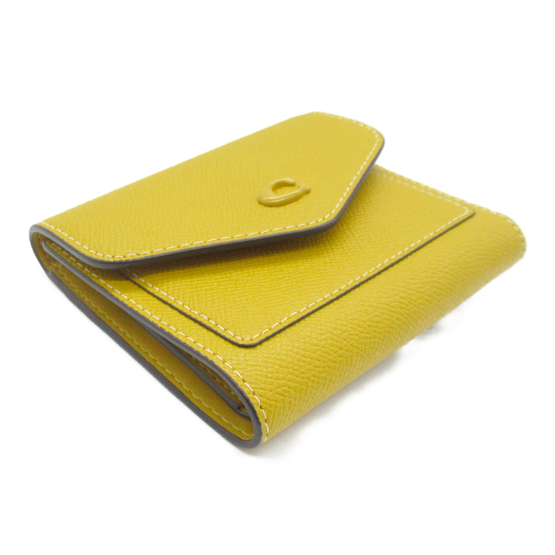 Coach Leather Bifold Wallet Yellow CH808B4EBV