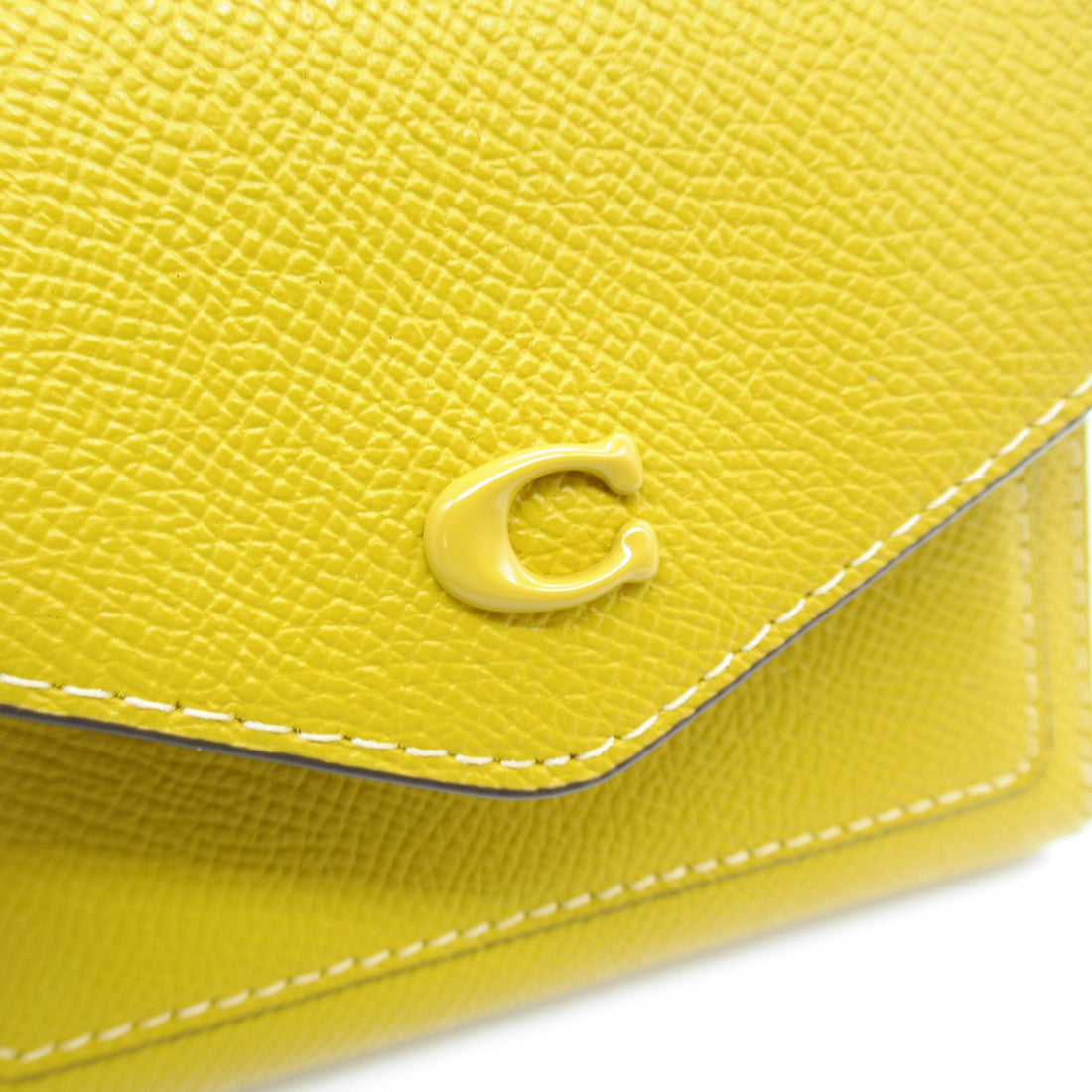 Coach Leather Bifold Wallet Yellow CH808B4EBV