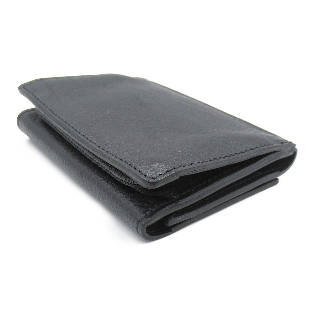 IL BISONTE Leather Trifold Wallet SMW036BK110