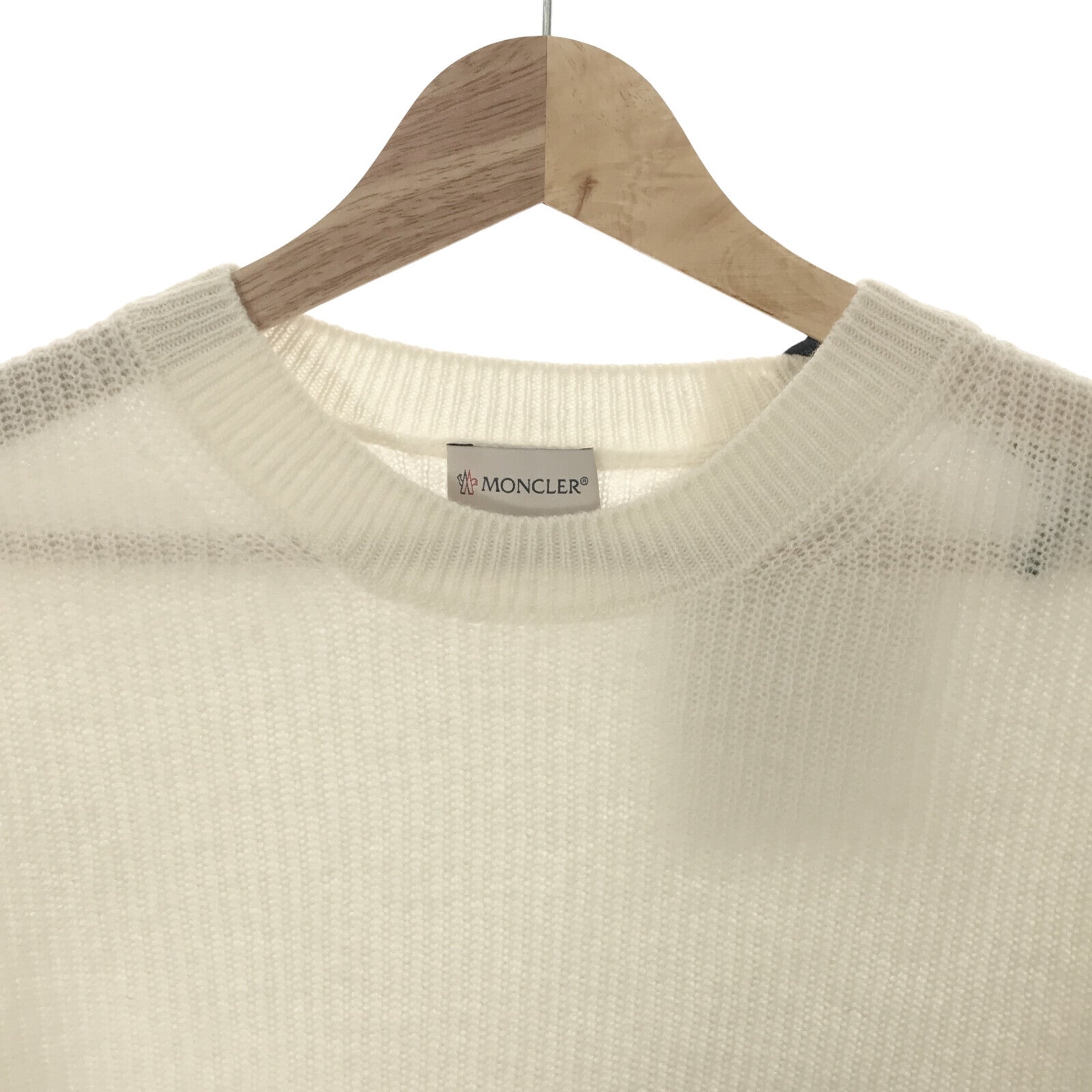 Moncler Cashmere Knit Sweater White