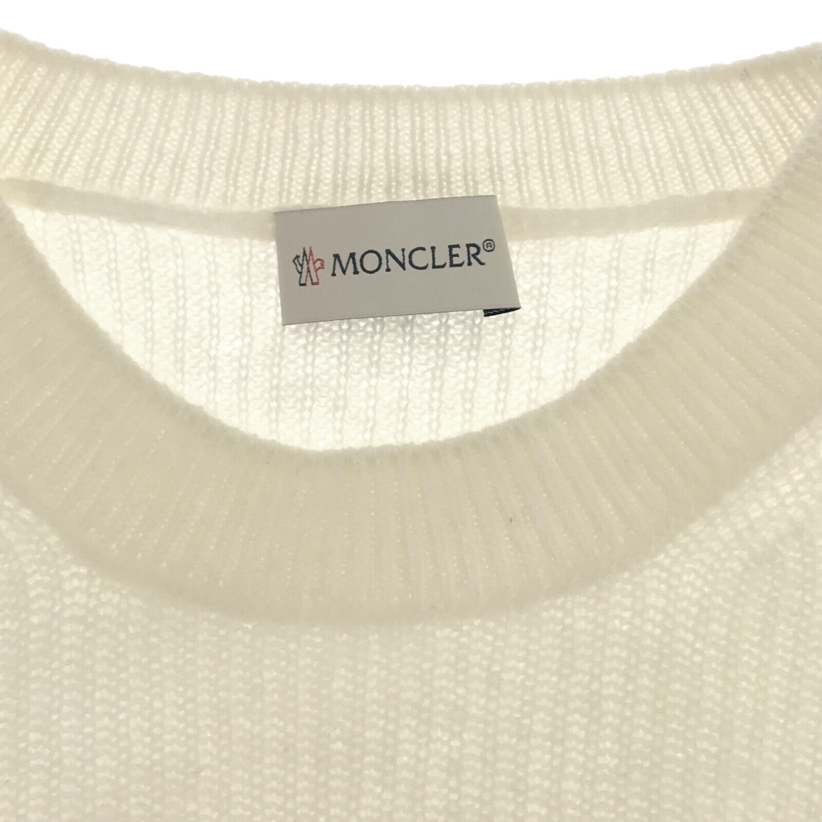 Moncler Cashmere Knit Sweater White