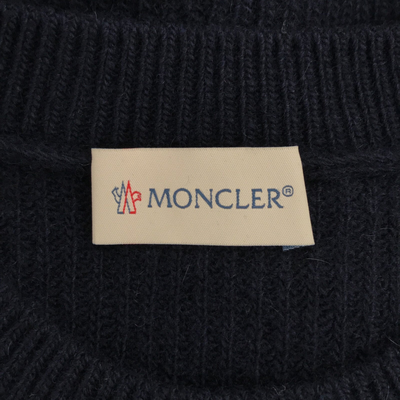 Moncler Wool Knit Sweater Navy