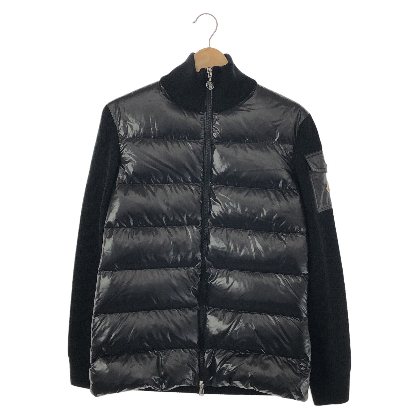 Moncler Nylon Down Jacket Black Women