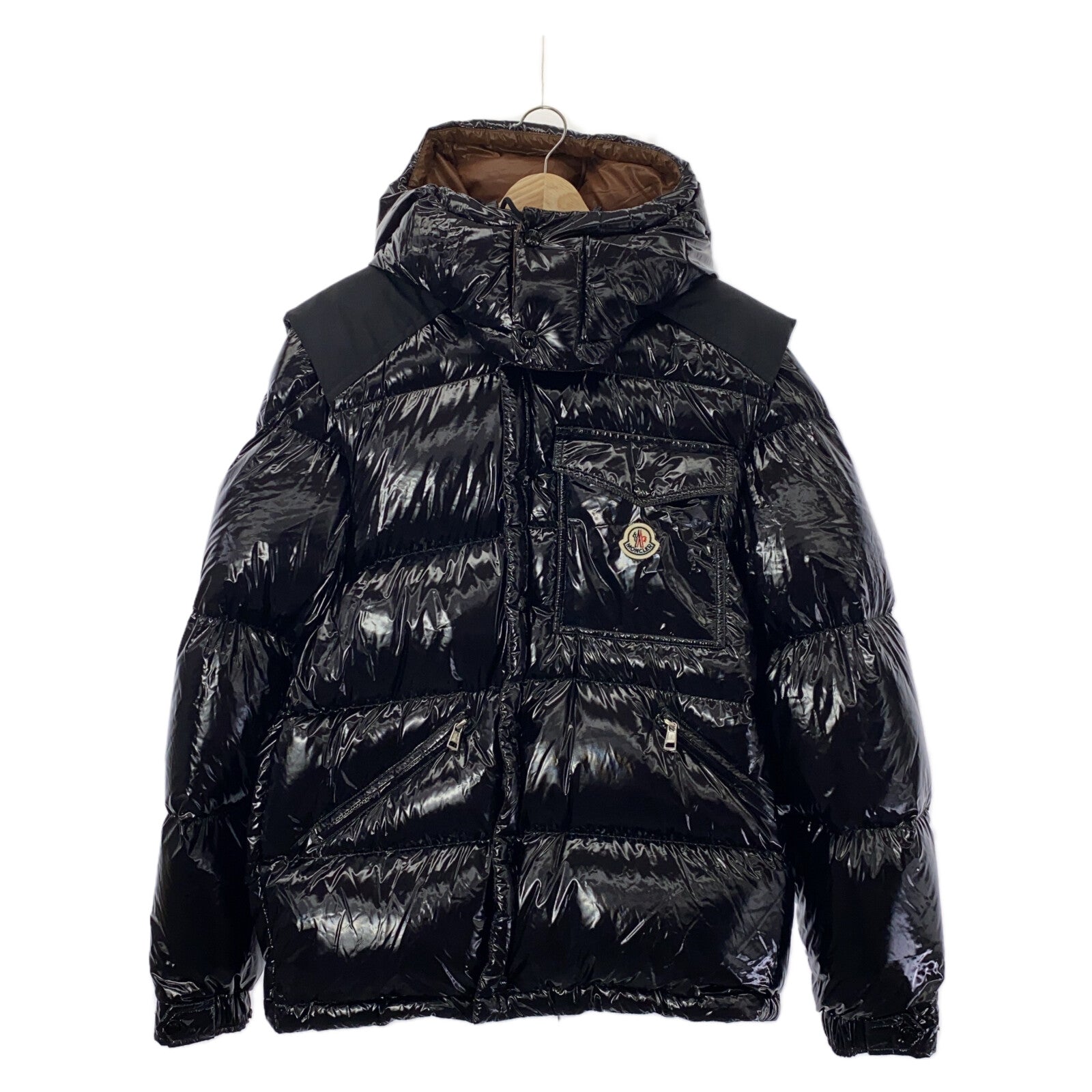 Moncler 2in1 Nylon Down Jacket Black