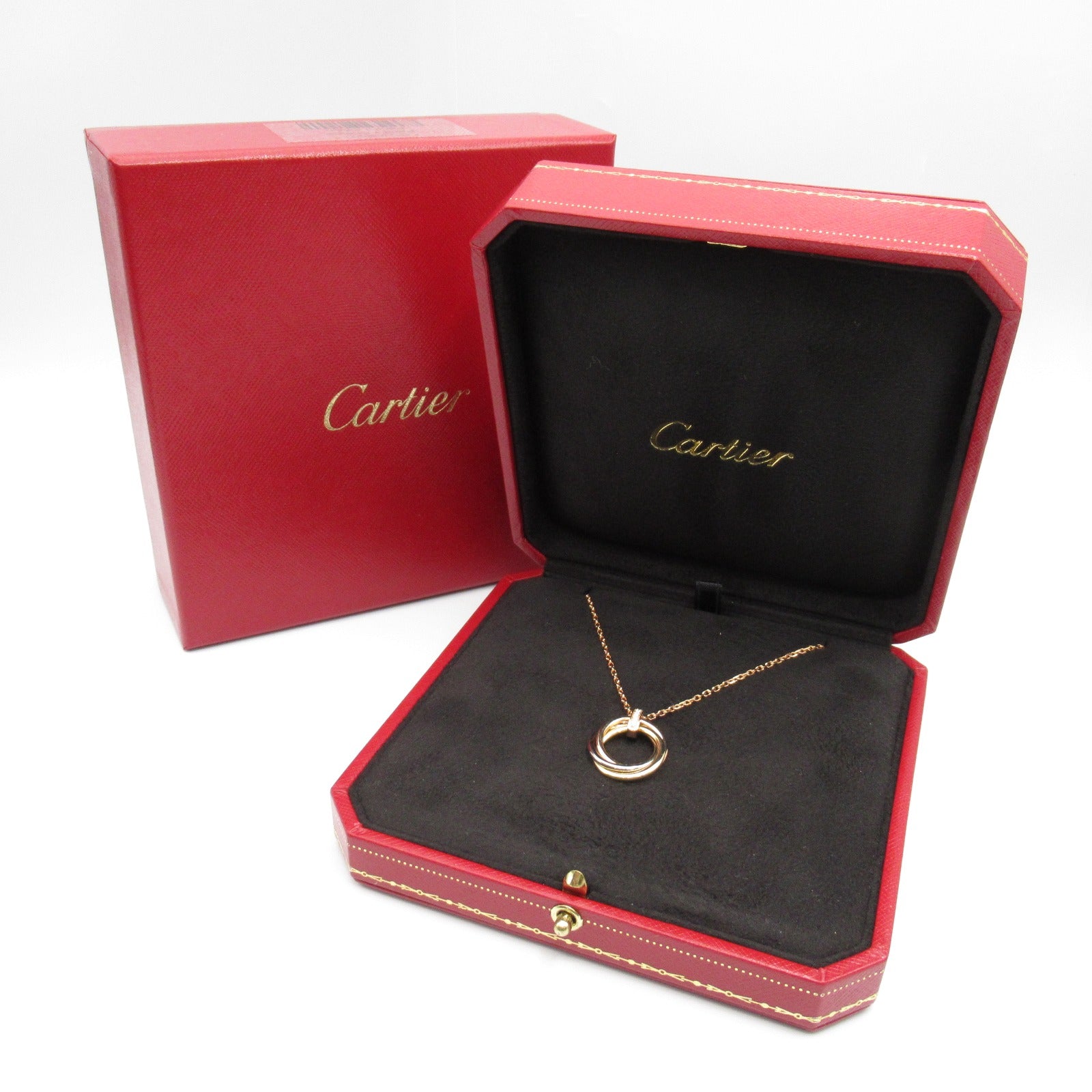 Cartier Trinity Diamond Necklace K18 Gold