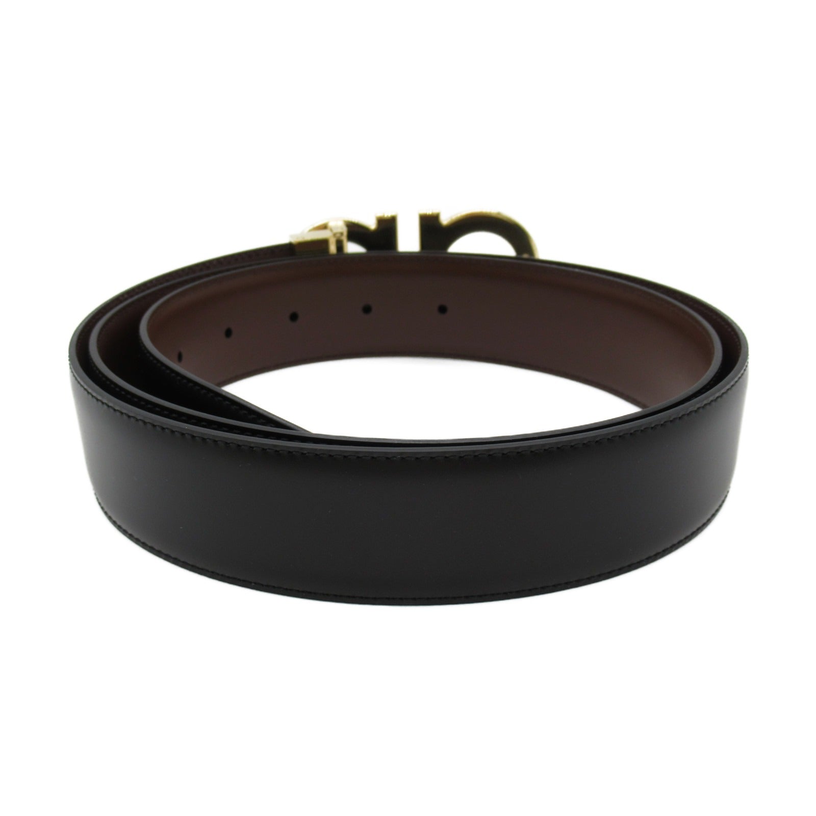 Salvatore Ferragamo Leather Belt Black/Brown