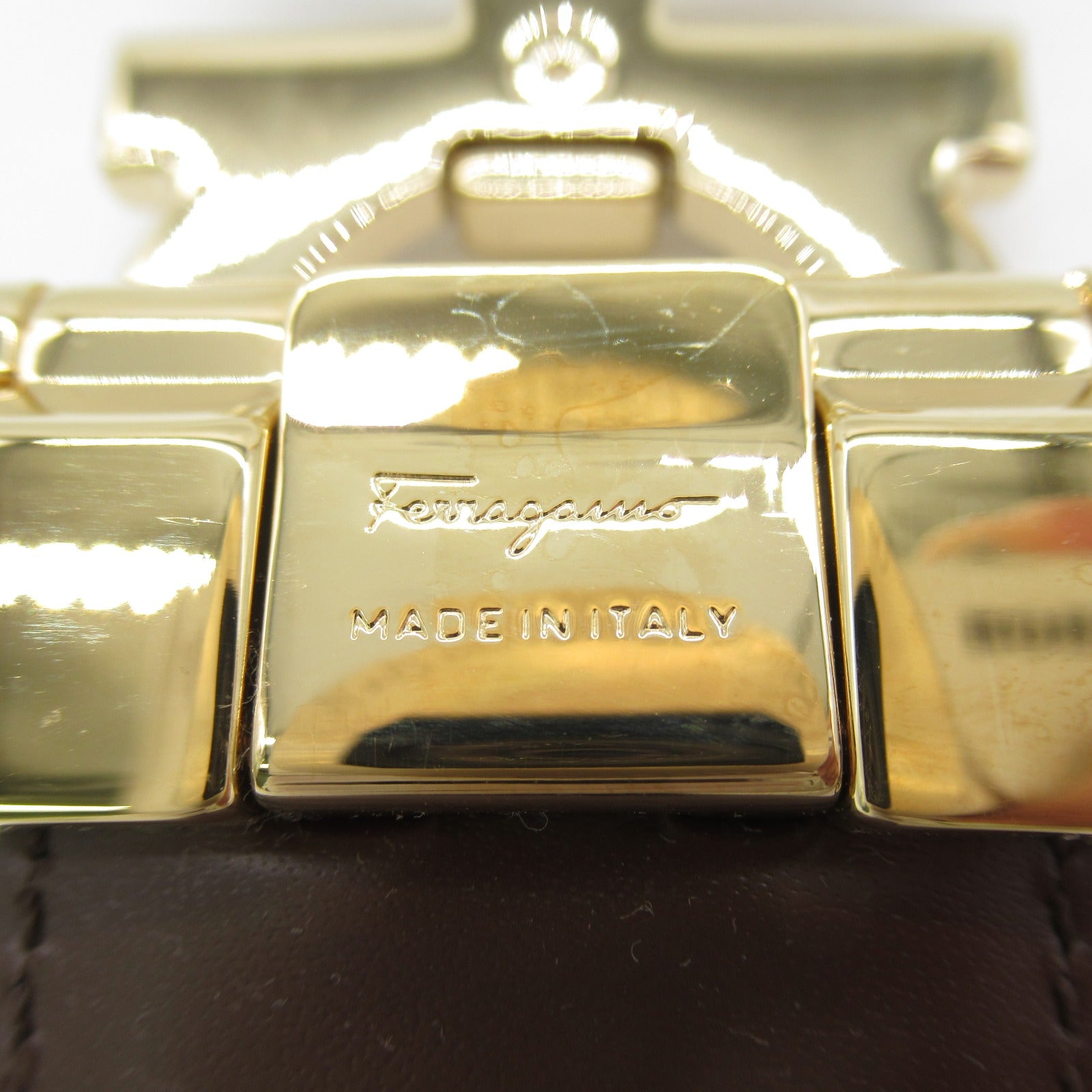 Salvatore Ferragamo Leather Belt Black/Brown