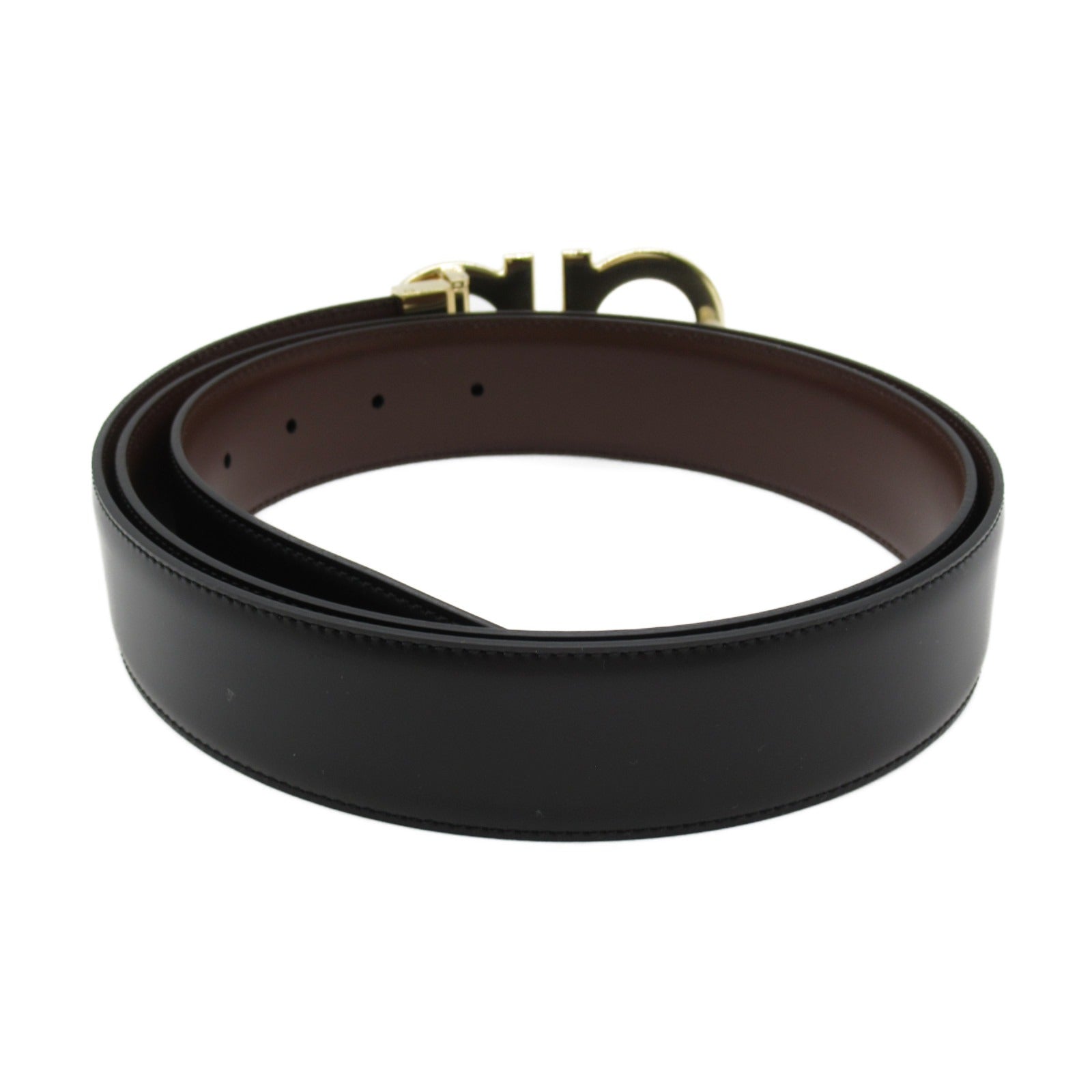 Salvatore Ferragamo Leather Belt Black/Brown