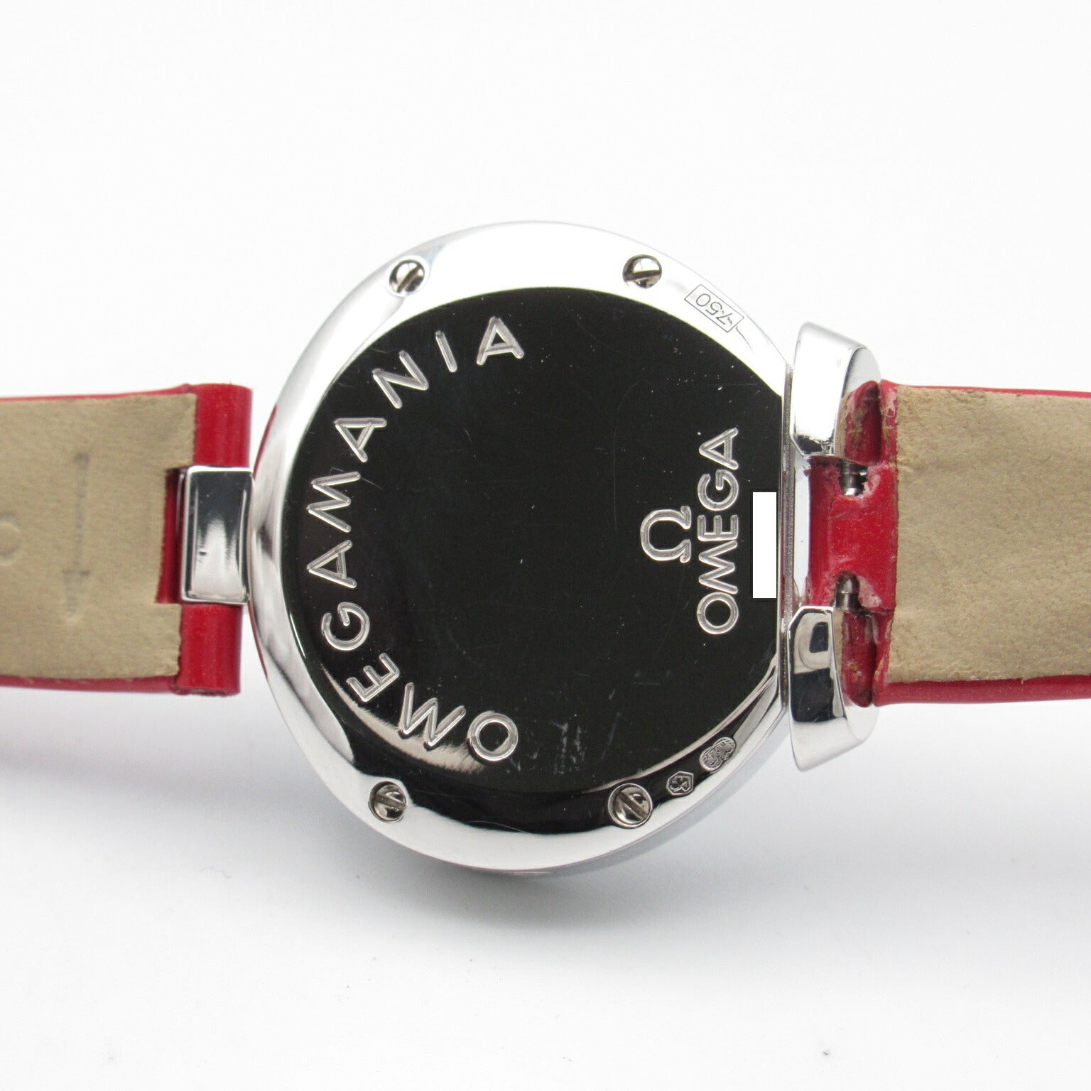 Omega Mania Watch K18WG White Gold Leather