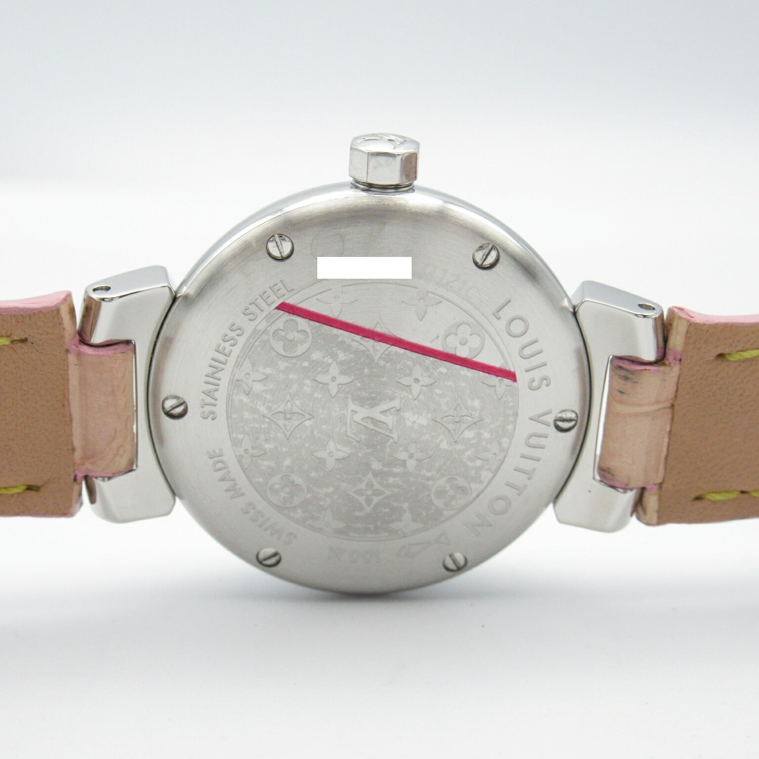 Louis Vuitton Tambour Watch Stainless Steel Leather