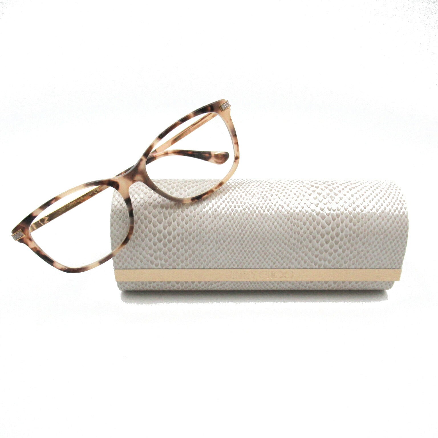 Jimmy Choo Eyeglasses Frame Brown Plastic