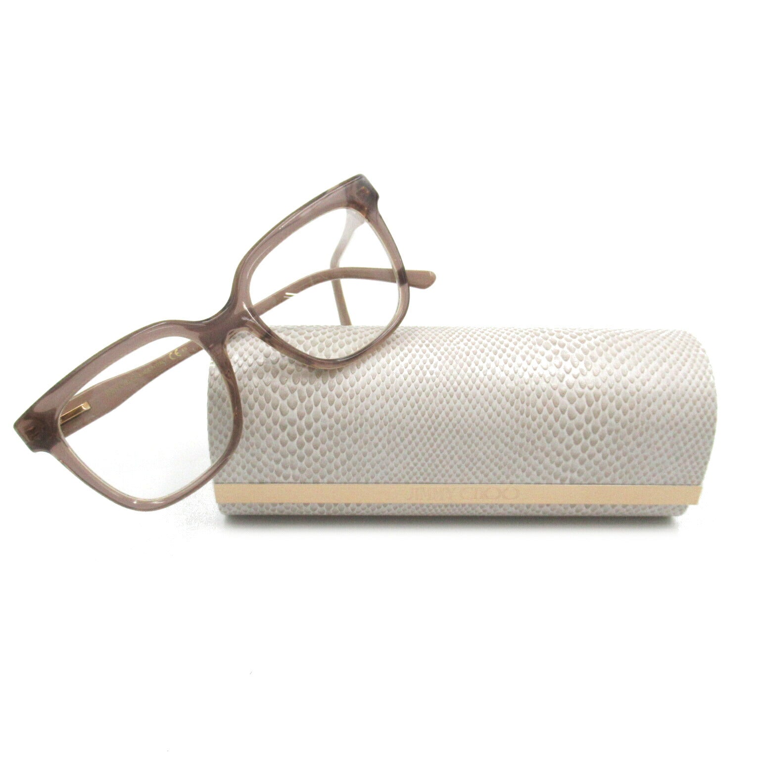 Jimmy Choo Plastic Eyeglasses Frame Beige