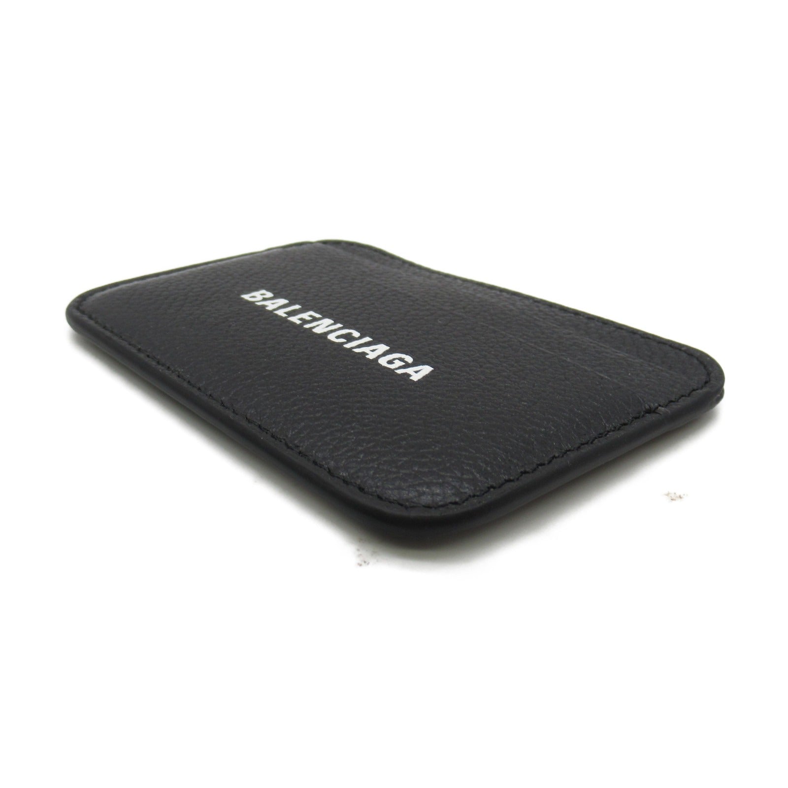 Balenciaga Leather Card Case Black