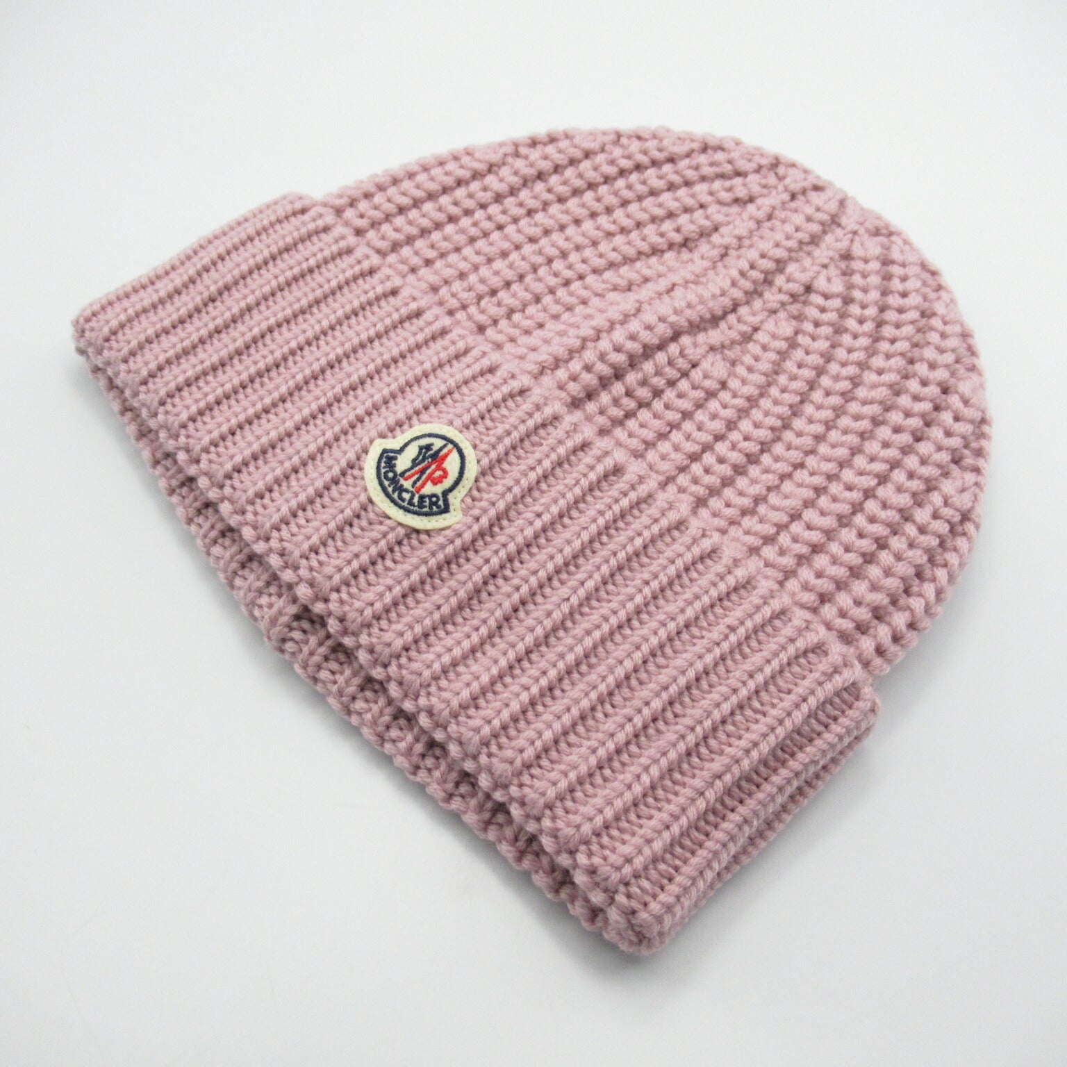 Moncler Wool Knit Cap Hat Pink