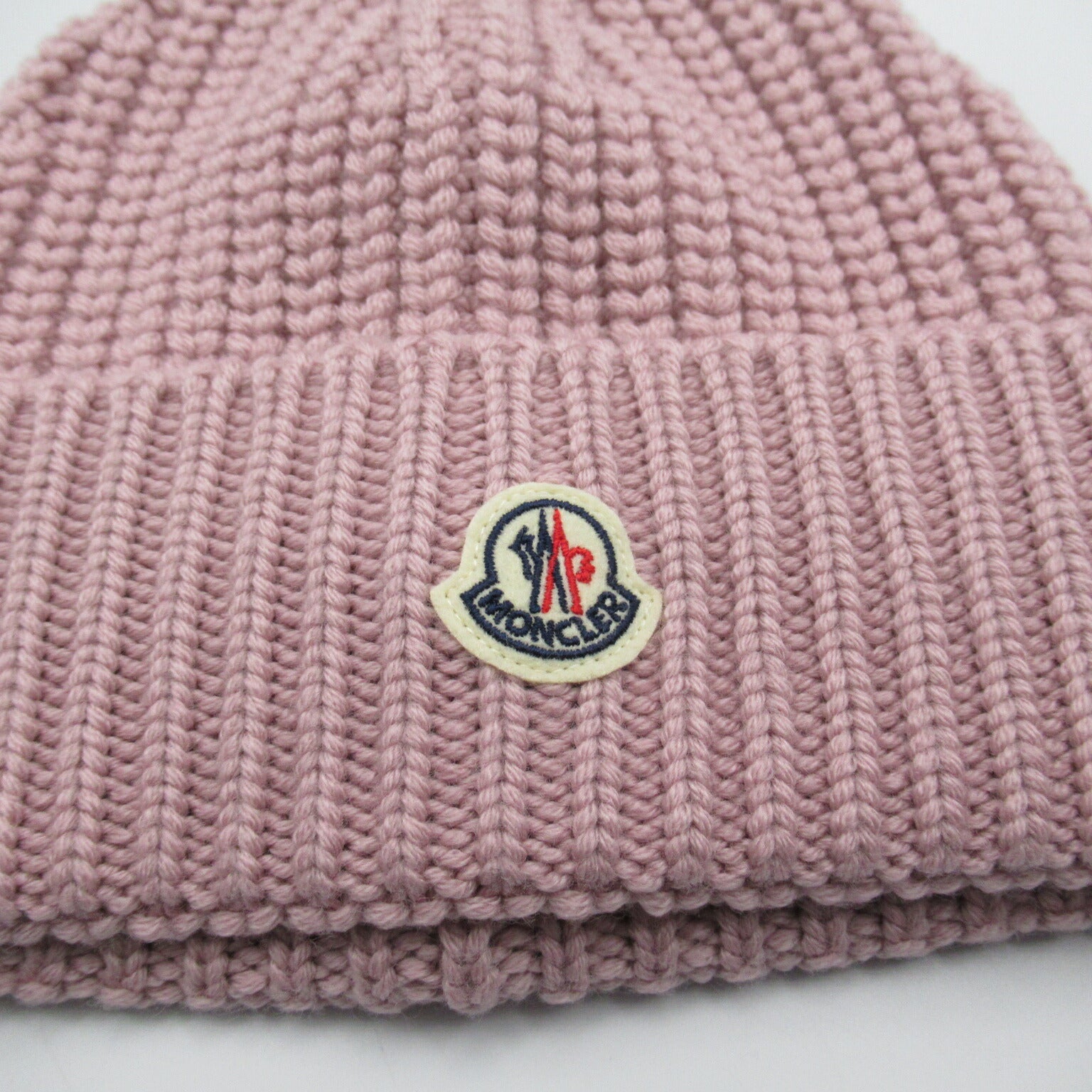 Moncler Wool Knit Cap Hat Pink