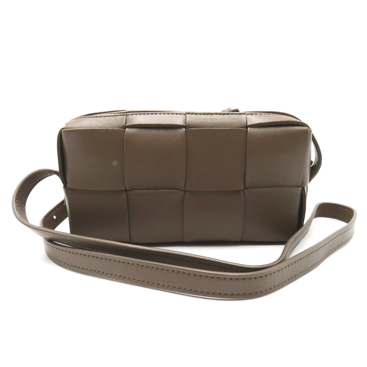 Bottega Veneta Cassette Mini Crossbody Bag Gray