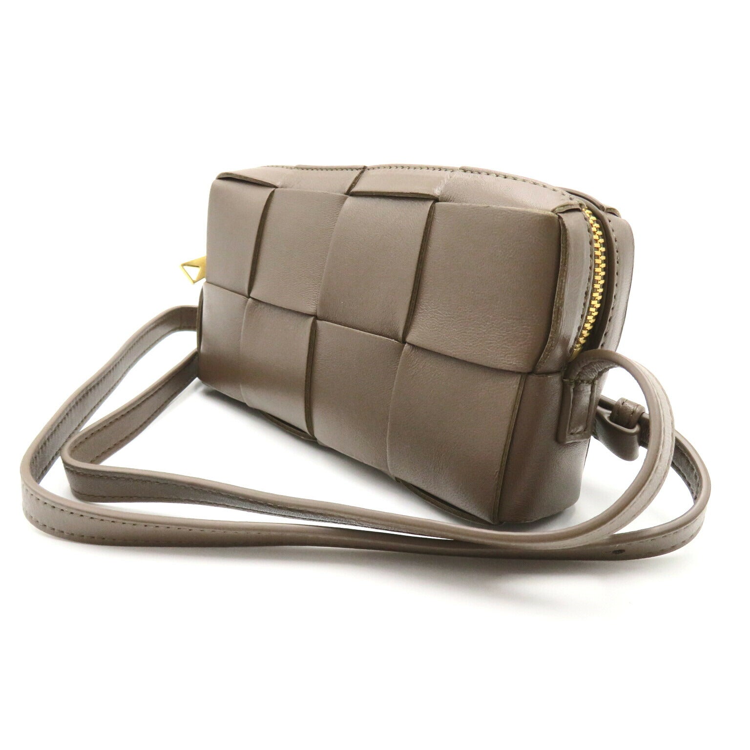 Bottega Veneta Cassette Mini Crossbody Bag Gray