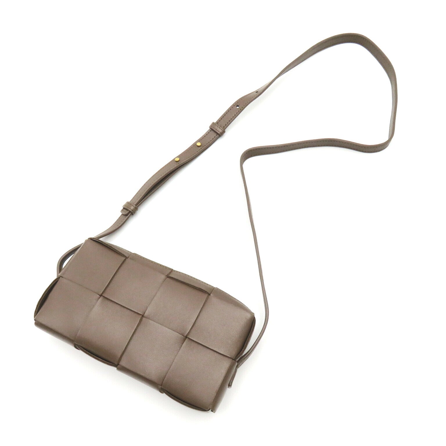 Bottega Veneta Cassette Mini Crossbody Bag Gray