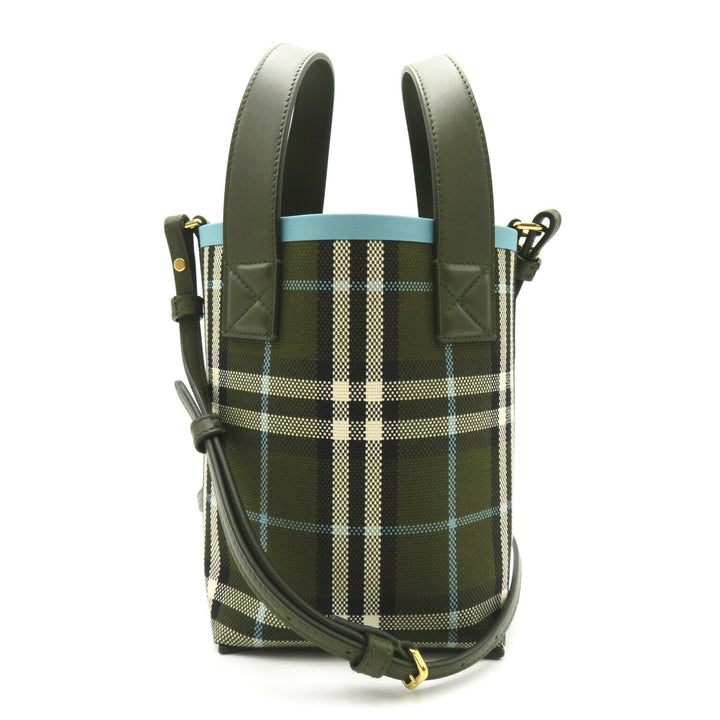 Burberry Bucket Bag 2way Shoulder Green