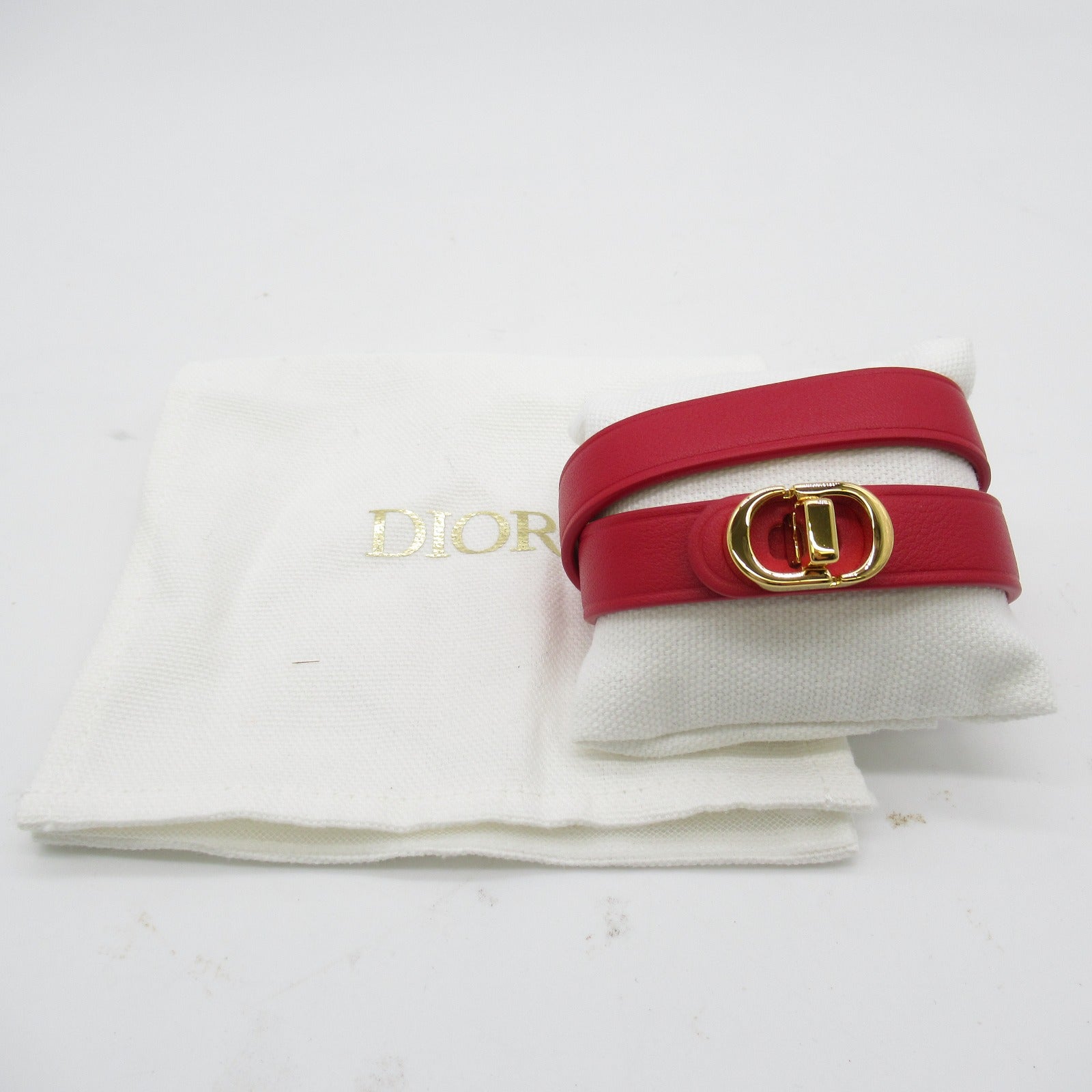 Dior 30 Montaigne Double Bracelet Red