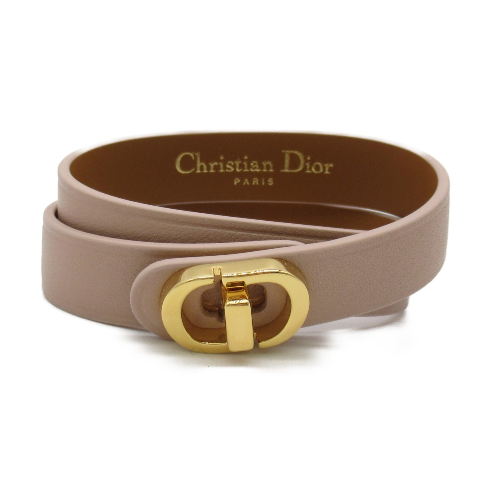 Dior 30 Montaigne Leather Double Bracelet