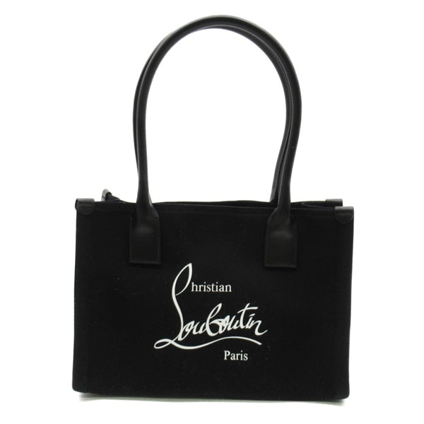 Christian Louboutin Nastroloubi Large Tote Canvas Tote Bag 3.24E10 in Excellent Condition