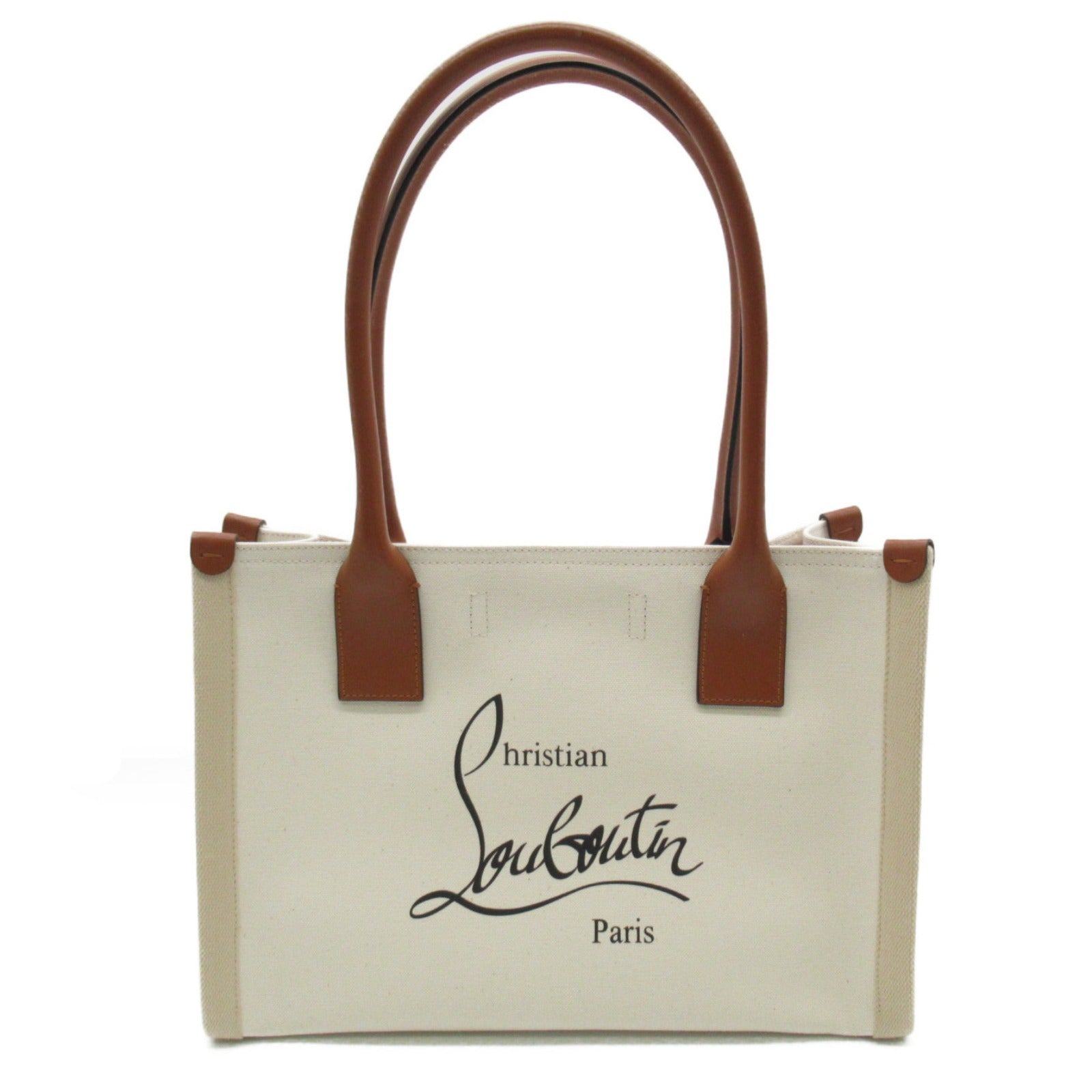 Christian Louboutin Canvas Leather Tote Bag