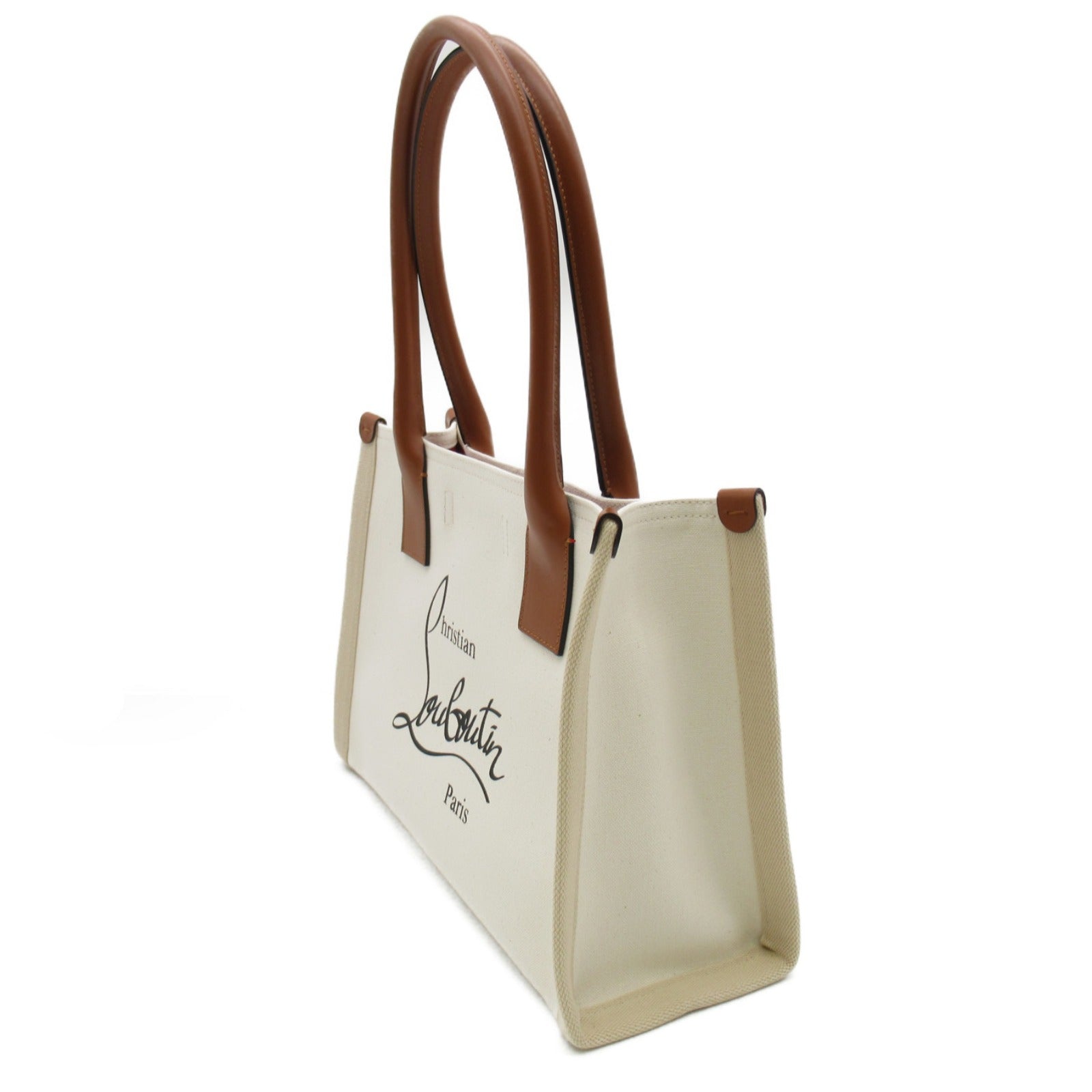 Christian Louboutin Canvas Leather Tote Bag