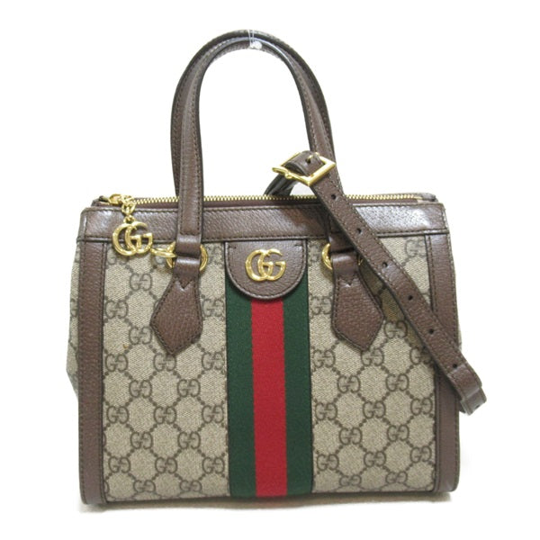 Gucci GG Supreme Ophidia Top Handle Bag  Leather Crossbody Bag 548000 in Excellent condition