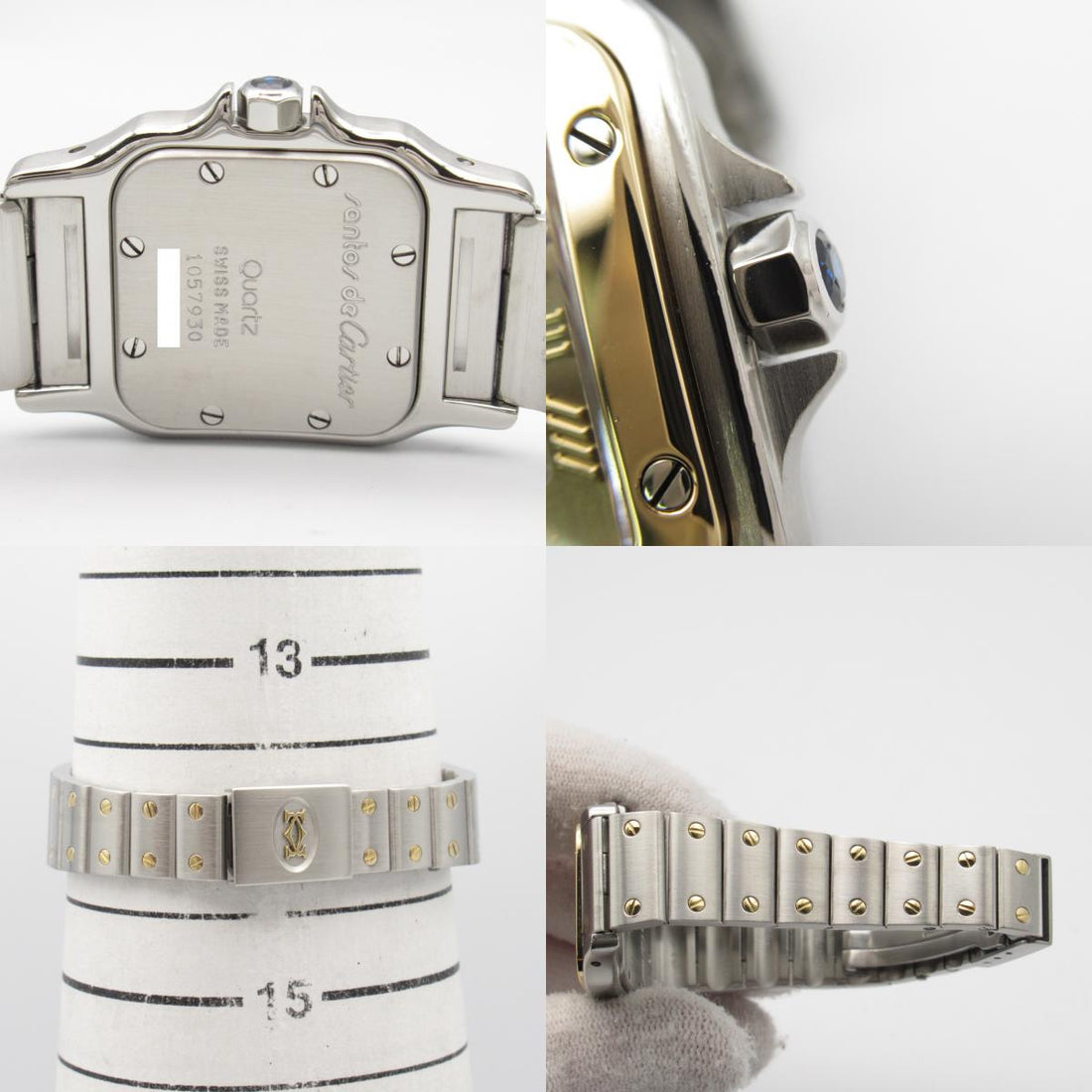 Cartier Santos Galbee SM Watch Gold Stainless Steel